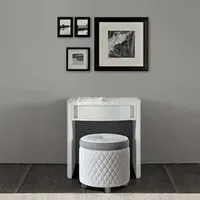 Modum Dama Bianca Dressing Table with Drawer - White