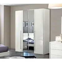 Modum Dama Bianca Wardrobe with Mirror - White