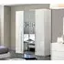 Modum Dama Bianca Wardrobe with Mirror - White