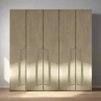 Modum Denali 5 Door Wardrobe - Sand Birch