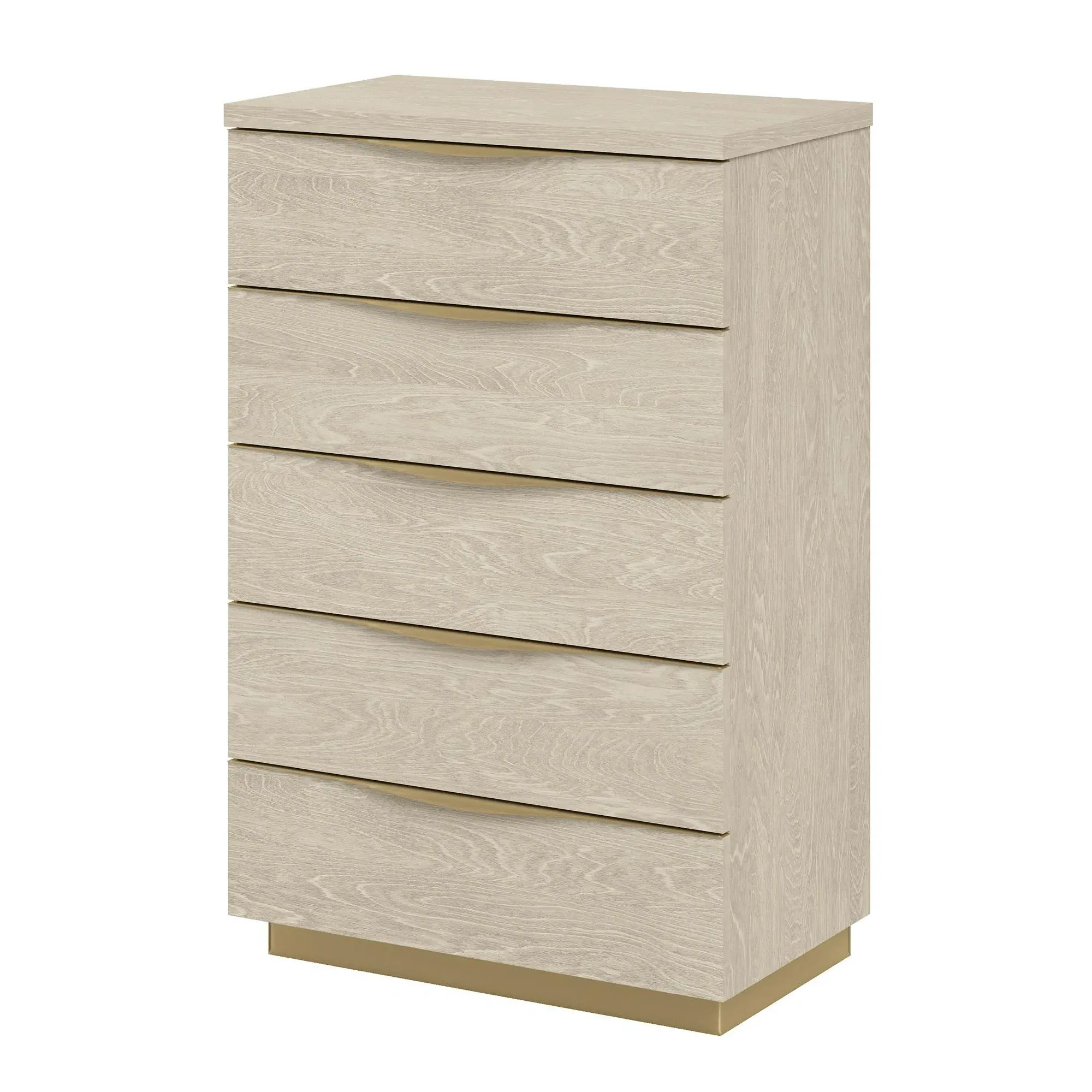 Modum Denali 5 Drawer Midi Chest - Sand Birch