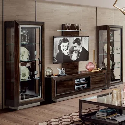 Modum Elite 1 Door Vitrine - Patrician Walnut