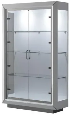 Modum Elite 2 Door Vitrine - Bianco Antico