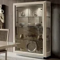 Modum Elite 2 Door Vitrine - Sand Birch