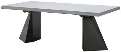 Modum Elite 4-6 Seater Extending Pedestal Dining Table - Bianco Antico image