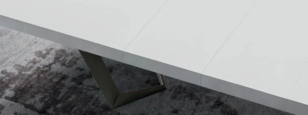 Modum Elite 6-8 Seater Extending Dining Table - Bianco Antico