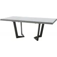 Modum Elite 6-8 Seater Extending Dining Table - Bianco Antico