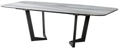 Modum Elite 8-10 Seater Dining Table - Calcatta Gold, Ceramic