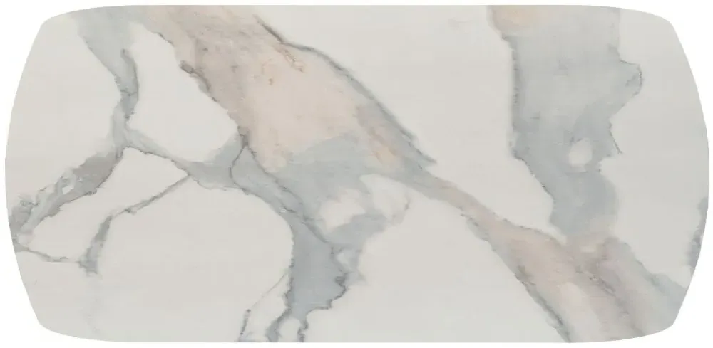 Modum Elite Bianco Antico 8-Seater Dining Table - Calcatta Gold