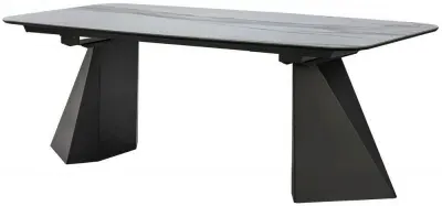 Modum Elite Bianco Antico 8-Seater Dining Table - Calcatta Gold image