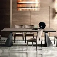 Modum Elite Extending Dining Set with Ambra Chairs - Silver Birch