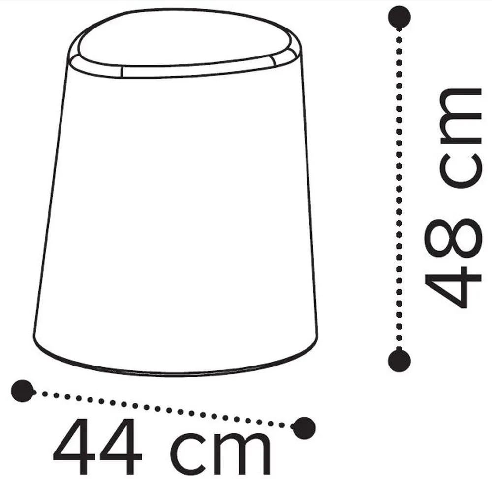 Modum Elite Round Pouf - Silver Birch