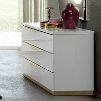 Modum Kharma 3 Drawer Chest - White