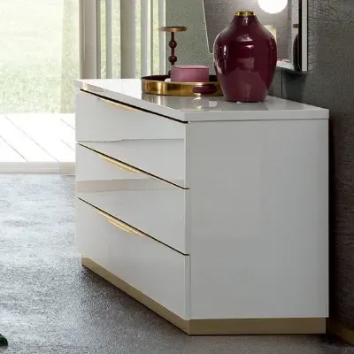 Modum Kharma 3 Drawer Chest - White image