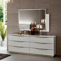 Modum Kharma 6 Drawer Wide Chest - White