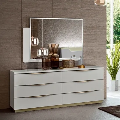 Modum Kharma 6 Drawer Wide Chest - White image