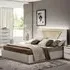 Modum Kharma Bed Frame with Cushion Headboard - White