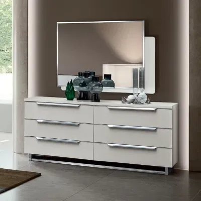 Modum Kimera 6 Drawer Wide Chest - White