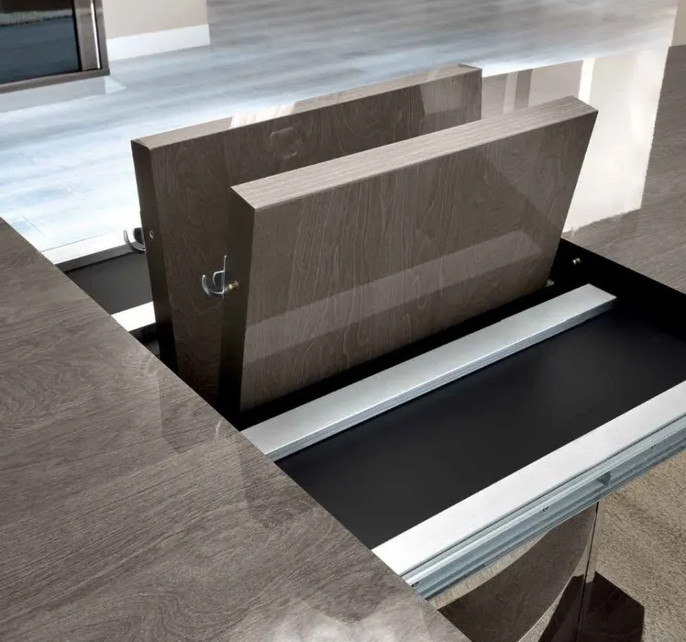 Modum Platinum Butterfly Extending Dining Set - Silver Birch