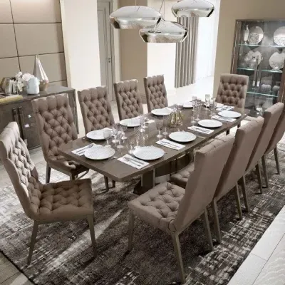 Modum Platinum Butterfly Extending Dining Set - Silver Birch