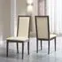 Modum Platinum Italian Upholstered Dining Chair - Ivory