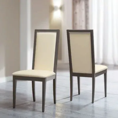 Modum Platinum Italian Upholstered Dining Chair - Ivory
