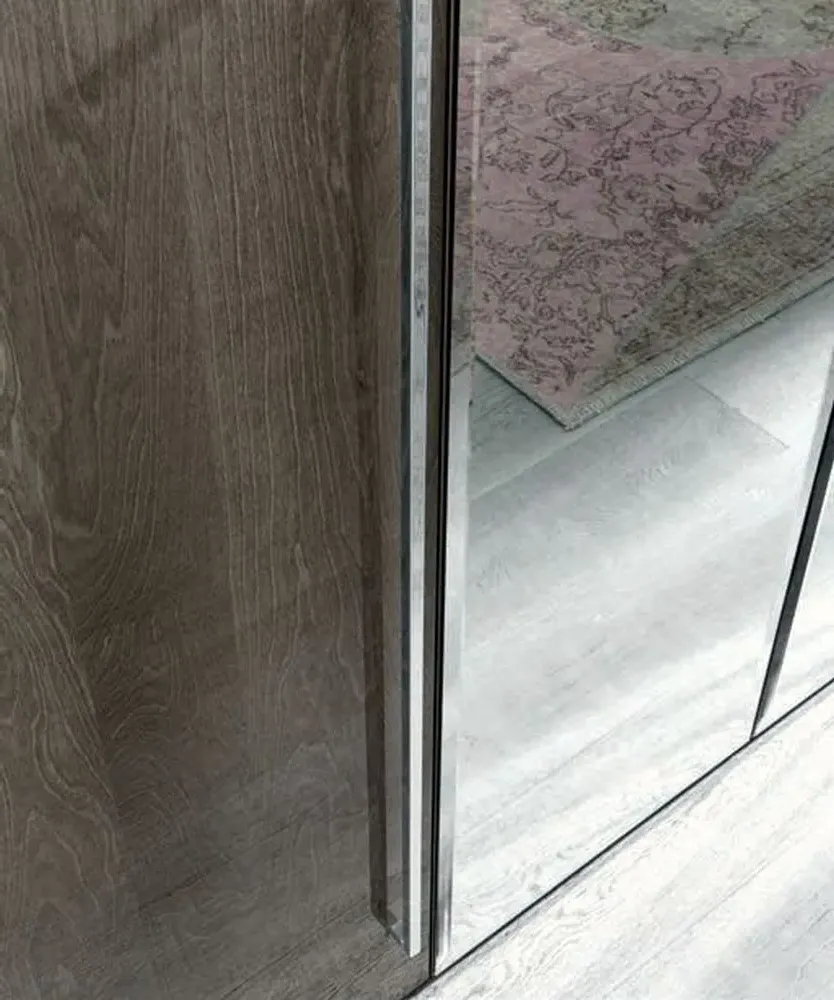 Modum Platinum Italian Wardrobe - Silver Birch