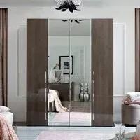 Modum Platinum Italian Wardrobe - Silver Birch