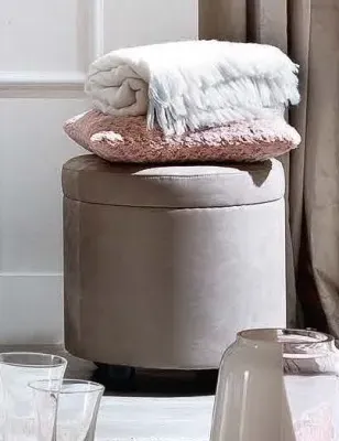 Modum Platinum Round Pouf - Nabucco image