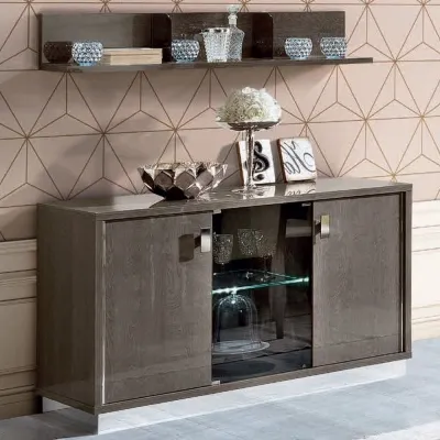 Modum Platinum Slim Medium Buffet Sideboard - Silver image