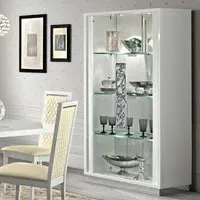 Modum Roma 2 Door Vitrine - White