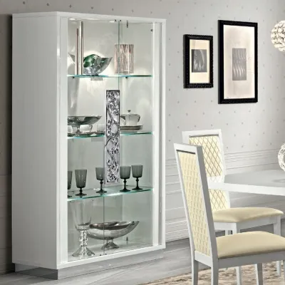Modum Roma 2 Door Vitrine - White