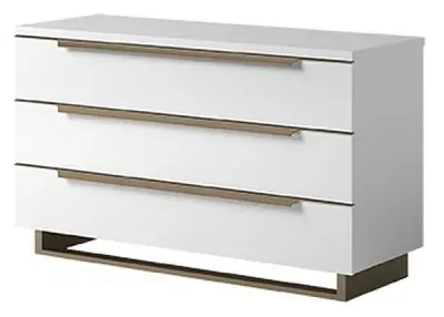 Modum Smart 3 Drawer Chest - White