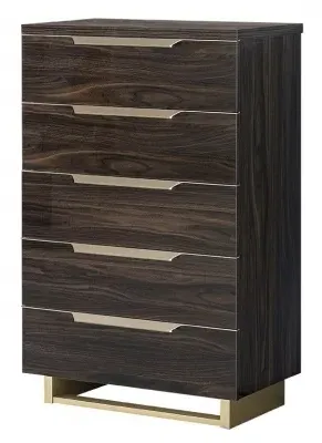 Modum Smart 5 Drawer Chest - Walnut