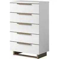 Modum Smart 5 Drawer Chest - White