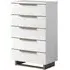 Modum Smart 5 Drawer Chest - White