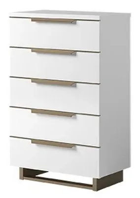 Modum Smart 5 Drawer Chest - White