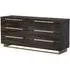Modum Smart 6 Drawer Wide Chest - Walnut