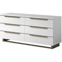 Modum Smart 6 Drawer Wide Chest - White