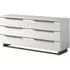Modum Smart 6 Drawer Wide Chest - White