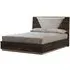 Modum Smart Bed Frame with Fabric Headboard - Walnut