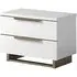 Modum Smart Maxi 2 Drawer Bedside Cabinet - White