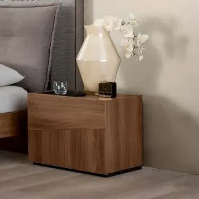 Modum Storm Wooden 2 Drawer Bedside Cabinet image