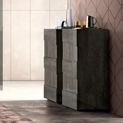 Modum Tekno 5 Drawer Chest - Silver Birch