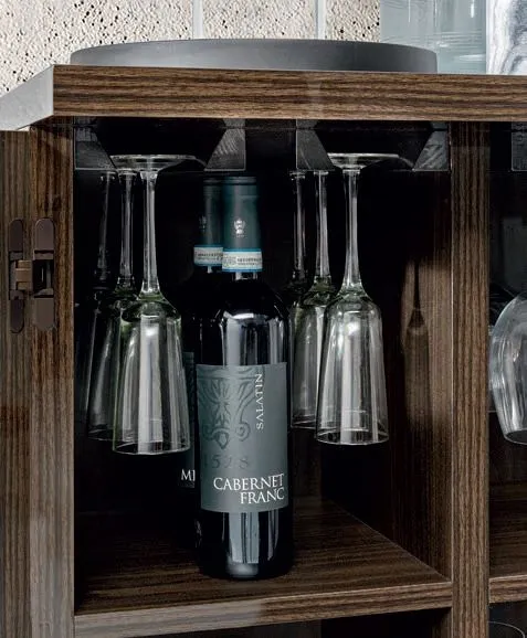 Modum Volare 2 Door Drink Cabinet - Walnut