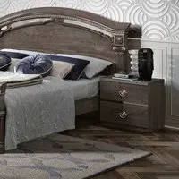 Nabucco 2 Drawer Bedside Cabinet - Silver Birch