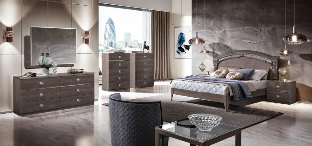 Nabucco 6 Drawer Wide Chest - Silver Birch