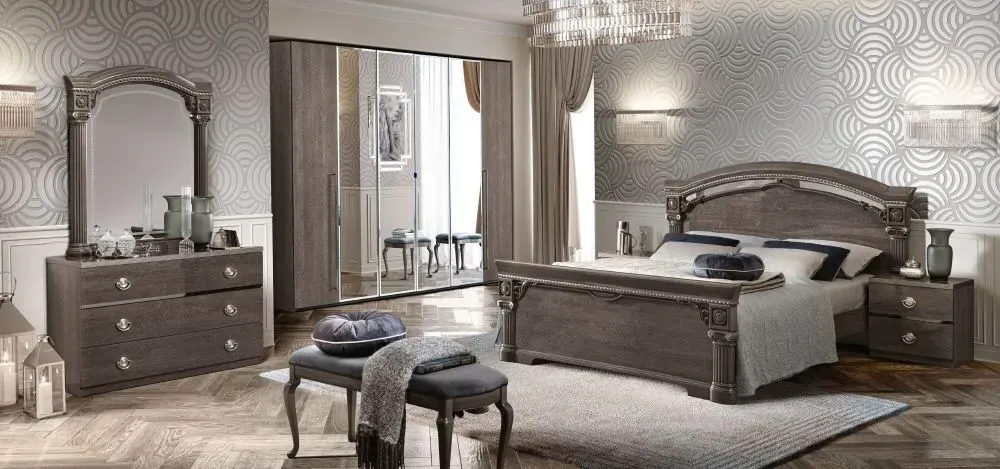 Nabucco Italian Wardrobe - Silver Birch