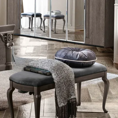 Nabucco Padded Bench - Silver Birch image