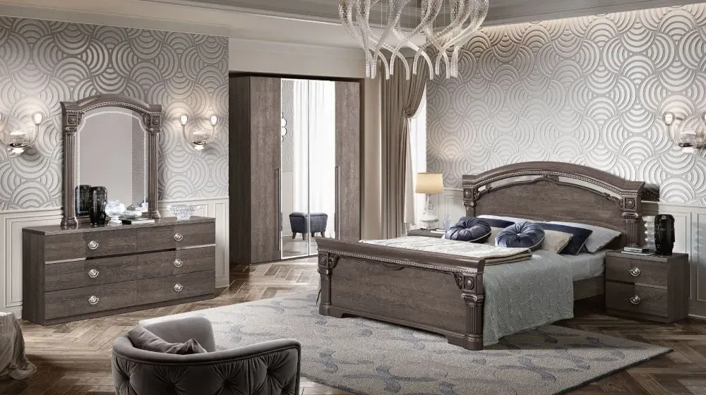 Nabucco Pouf - Blue, Italian Fabric